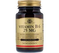 Solgar, Vitamin B6, 25 mg, 100 Tablets