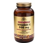 Solgar, Chewable Vitamin C, Natural Cran-Raspberry Flavor, 500 mg, 90 Chewable Tablets