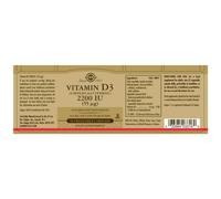 Solgar Vitamin D3 2200 Iu 55 Mcg 50 Units One Size Brown