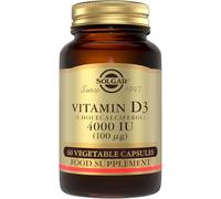 Solgar Vitamin D3 (Cholecalciferol) 4000 IU (100 µg) Vegetable Capsules - Pack of 60