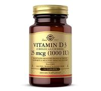 Solgar Vitamin D3 (Cholecalciferol) 1000 IU (25 µg) Tablets - Pack of 90 - Support a Healthy Immune System - Stronger Teeth and Bones - Vegan and Gluten Free