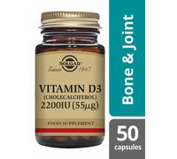 Solgar Vitamin D3 2200IU (55µg) 50 Vegetable Capsules