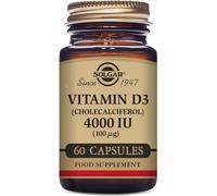 Solgar Vitamin D3 (Cholecalciferol) 4000 IU (100 µg) Vegetable Capsules - Pack of 60