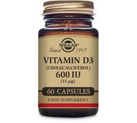 Solgar Vitamin D3 (Cholecalciferol) 600IU (15μg) 60 Capsules X 1