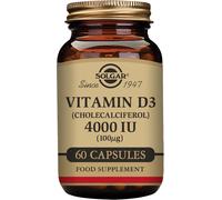 Solgar Vitamin D3 IU 100 mcg Vegetable Capsules 60 Capsules