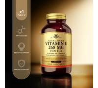 Solgar Vitamin E 268MG (400iu) 100 Softgels Protects Cells from Oxidative Stress