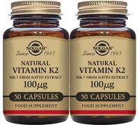 Solgar Vitamin K2 100µg 50 Vegetable Capsules X 2