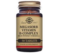 Solgar - Vitamins Megasorb Vitamin B-Complex High Potency Tablets x 50 for Men and Women