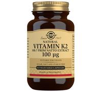 Solgar - Vitamins Natural Vitamin K2 (MK-7) 100 µg Vegetable Capsules x 50 for Men and Women
