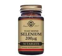Solgar Tablets - Yeast-Bound Selenium 200 µg - 50 Tablets - Vegan & Kosher