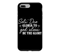 Soli Deo gloria to god alone be the glory Latin Bible Quote Case for iPhone 7 Plus/8 Plus