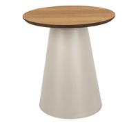 Soli Round Coffee Table in Oak/Grey 45x48cm