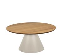 Soli Round Coffee Table in Oak/Grey 85x40cm