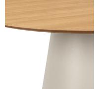 Soli Round Dining Table in Oak/Grey 120x75cm