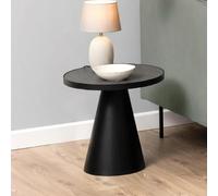 Soli Side Table - Round - Black Ceramic