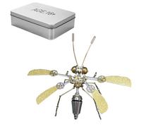 SOLIAXDIY 3D Mechanical Insect Steampunk Metal Puzzle Kit - DIY Assembly Model Toy for Adults, 234PCS (Kit Version)
