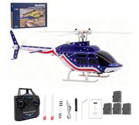 SOLIAXDIY RC ERA A60 RC Helicopter for Adults - 1:42 Scale MINI Bell 206 Remote Comtrol Helicopter with Optical Flow Positioning, RTF Aircraft Gift for Beginners