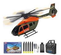 SOLIAXDIY RC ERA C190 RC Helicopter with 6-Axis Gyro, 1/30 Scale H145 6CH Brushless Dual-Motor Remote Control Helicopter Model, RTF Single-Rotor Aircraft with Altitude Hold & Optical Flow