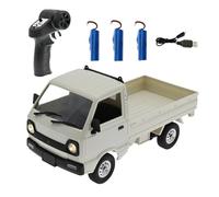 SOLIAXDIY WPL D12 1:16 Scale Mini RC Truck, 2.4GHz Remote Control RWD Mini Pickup with LED Lights & Suspension System, RC Drift Vehicle Hobby Car for Adults