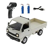 SOLIAXDIY WPL D12 1:16 Scale Mini RC Truck, 2.4GHz Remote Control RWD Mini Pickup with LED Lights & Suspension System, RC Drift Vehicle Hobby Car for Adults