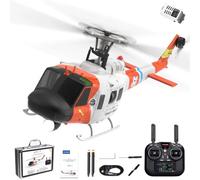 SOLIAXDIY YUXIANG F07S UH-1D Huey RC Helicopter for Adults, GP/S Stabilized 8CH Brushless Helicopter with Optical Flow & One-Key Return, RTF Aircraft Model for Professional Player (1 Battery)