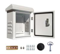 SOLICASE Nema Enclosure Outdoor,Waterproof Enclosure - IP55 Waterproof Electrical Box,Nema 4 Electrical Enclosure Box, Metal Galvanized Electrical Enclosure (12x9x6”), FBA-302515