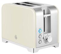 SOLICE 2 SLICE STAINLESS STEEL TOASTER; ST19031CRM (SWAN) Qty X 1