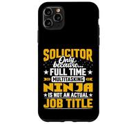Solicitor Job Title - Funny Advocate Lawyer Legal Adviser Case for iPhone 11 Pro Max