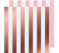 Solid 16cm Disposable Luncheon Paper Napkins Tableware for Celebrations, Parties and Events, Count-20 (Rose Gold)