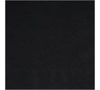 Solid 16cm Disposable Luncheon Paper Napkins Tableware for Celebrations, Parties and Events, Count-20 (Black)