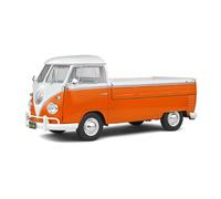 VW Volkswagen T1 Pick-up - 1950 - orange / white - SOLIDO 1:18