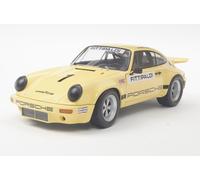 SOLID 1810703 MINIATURE PORSCHE 911 IROC YELLOW N1 FITTIPALDI 1974 1/18
