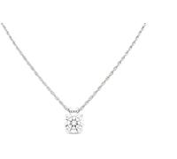 SOLID 18k Gold Diamond Necklaces for women Solitaire 1.5 carat Diamond Necklace gift for her 8mm Round Diamon HANDMADE Diamod Jewelry Mothers day gift for Mom wife Birthday Solid 18k White Gold