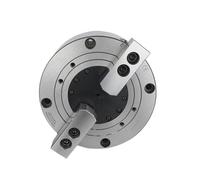 Solid 2-jaw Pneumatic Chuck 4 Inch 115mm KS04-2 for Air CNC Machine Tool Rotating Power Chuck Fixture Complete Set