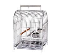Solid 24.4in Portable Birdcages Simple Retro Birdcage 304 Stainless Steel Bird Cage Durable Bird Carriers Home Bird House Carrier (Bird Cage)