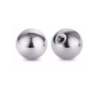 Solid 304 stainless steel with threaded steel ball, M12 half-hole threaded steel ball, round nut, diameter: 20mm22mm25mm28mm-60mm threaded steel ball,25mm*M12[3pcs]