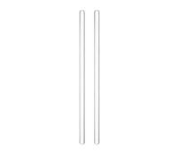 Solid 4mm Glass Stir Stick Fire Polished Ends-2Pcs 30cm