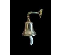 SOLID 8.5 cm BRASS SHIP PUB DOOR BELL WITH HEAVY MOUNTING BRACKET& LANYARD Last Order Bell ~ Ships Bell ~ Wall Hanging Bell Pub ~ School ~ Diner