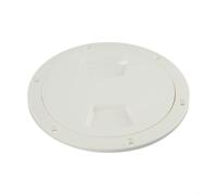 Solid ABS 5 Inch Round Hatch Cover Lid with Reinforced Build and O-Ring Seal for Marine Boat Yacht Deck and Outdoor Inspection Tasks