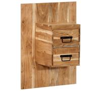 (Solid acacia wood, 60x32x80 cm/ 1 pcs) vidaXL Bedside Cabinet Nightstand Bed Cabinet Multicolour Solid Wood Reclaimed