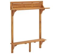Vidaxl Balcony Bar Table 90X37X122.5 Cm Solid Acacia Wood