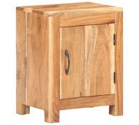 Solid Acacia Wood Bedside Cabinet Bedroom Wooden Nightstand Storage vidaXL