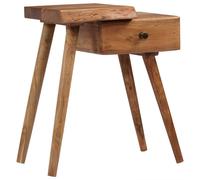 Solid Acacia Wood Bedside Table 45x32x55cm Bedroom Nightstand Cabinet vidaXL