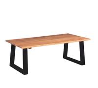Solid Acacia Wood Coffee Table 110cm Couch End Home Office Stand vidaXL