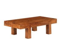 vidaXL Solid Wood Acacia Coffee Table Honey Finish 100x50x30 cm Couch Table