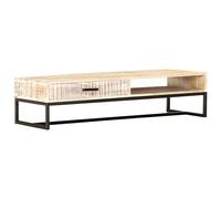 Solid Acacia Wood Coffee Table White Bedroom Tea Couch Furniture vidaXL