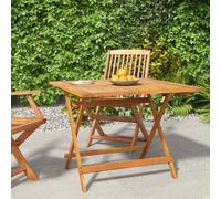 Solid Acacia Wood Folding Garden Bistro Dining Outdoor Wooden Table vidaXL