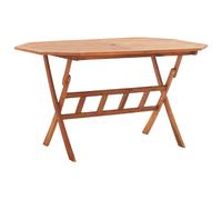 Folding Garden Table Ø Solid Wood Acacia