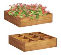 Solid Acacia Wood Herb Garden Raised Bed Gardening Outdoor Flower Box vidaXL