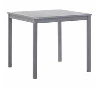 Solid Acacia Wood Outdoor Dining Table Square Furniture Brown/Grey vidaXL